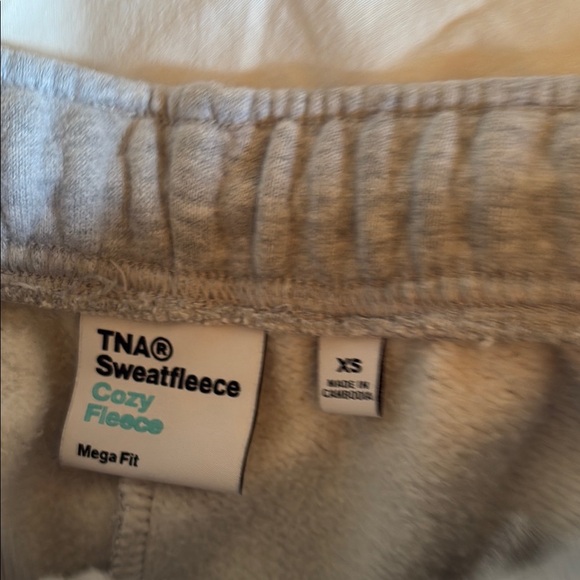 TNA Gray Track Pants with Elastic Waistband - Picture 4 of 4